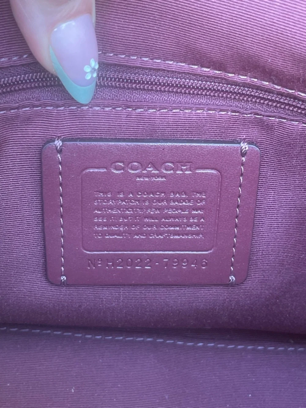 Coach Red Leather Rowan Satchel with Top Handles and Crossbody Strap - Picture 4 of 10